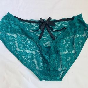 Emerald Green Cage-Back Hipster Panty NWOT 2X